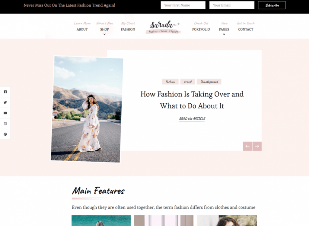 Free Feminine WordPress Themes