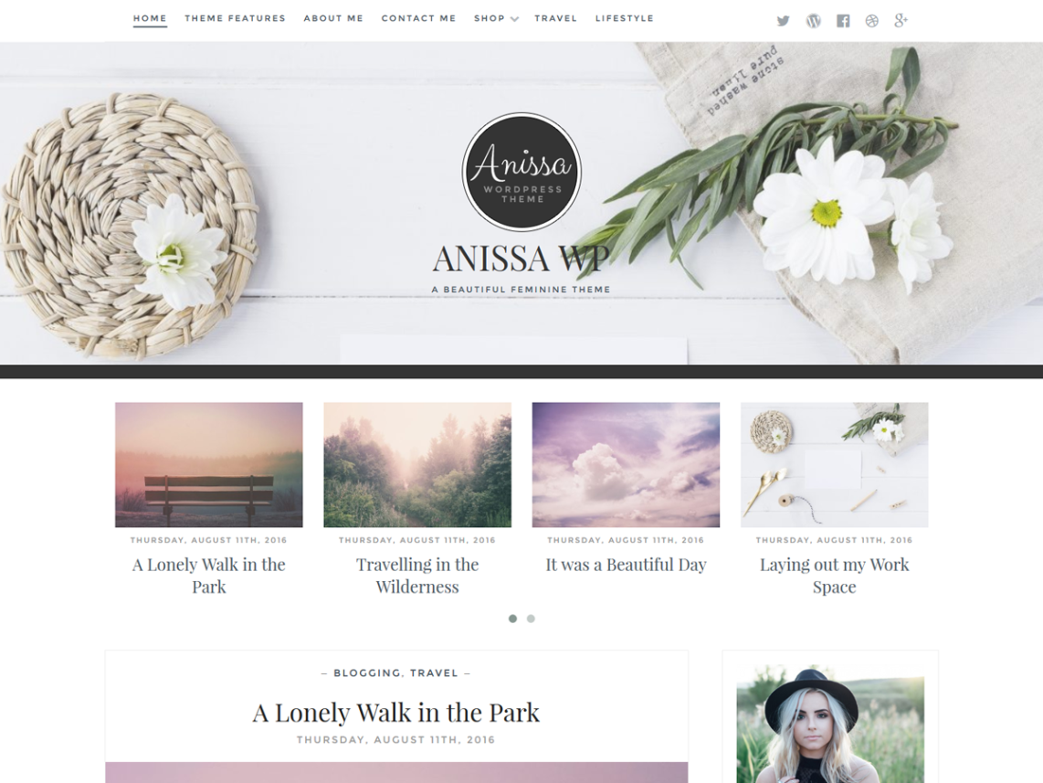 10 Free Feminine WordPress Themes for Bloggers