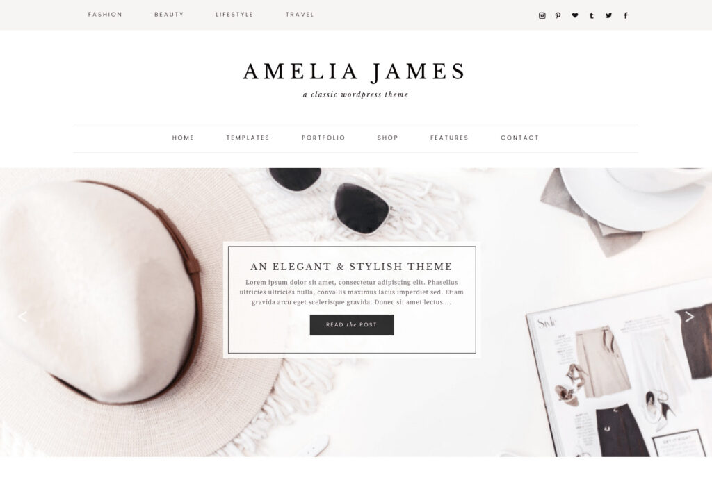 17th Avenue Feminine WordPress Themes